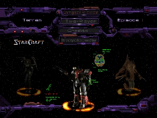 StarCraft 64 (Europe) Title Screen